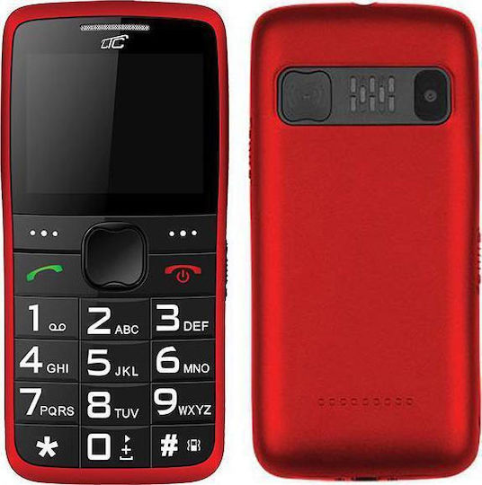 MaxCom MOB20 Single SIM Mobile with Large Buttons Red