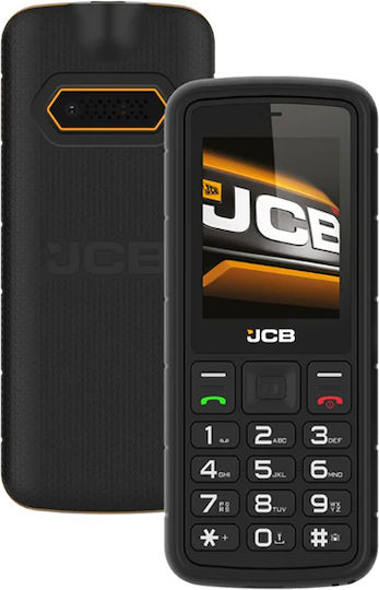 JCB Tradesman 2F Dual SIM Ανθεκτικό Κινητό με Κουμπιά Μαύρο