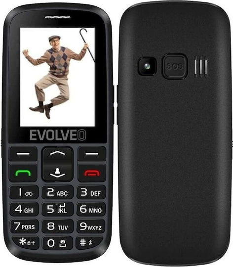 Evolveo Easyphone EP-550 Single SIM Κινητό με Μεγάλα Κουμπιά Μαύρο