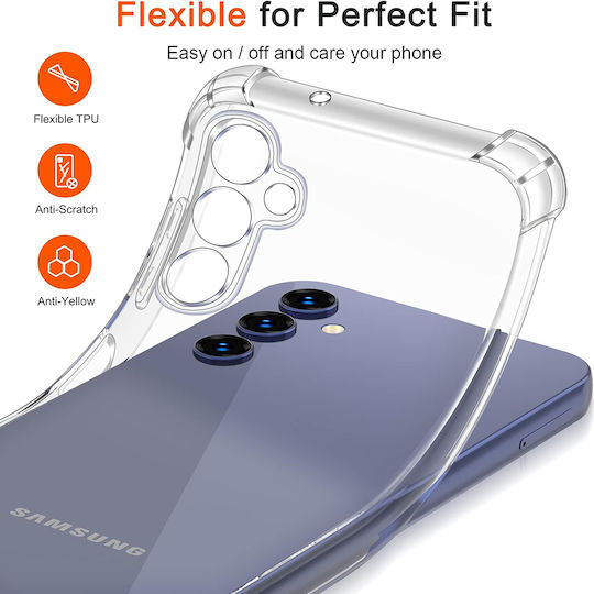 Techsuit Shockproof Clear Umschlag Rückseite Silikon Transparent (Galaxy S10 Lite)
