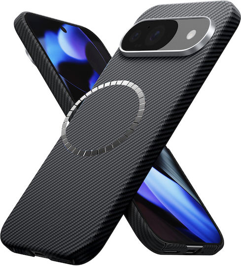 Techsuit Back Cover Aramid Fiber Negru (Google Pixel 9 / 9 Pro)