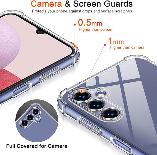 Techsuit Shockproof Clear Umschlag Rückseite Silikon Transparent (Galaxy S10 Lite)