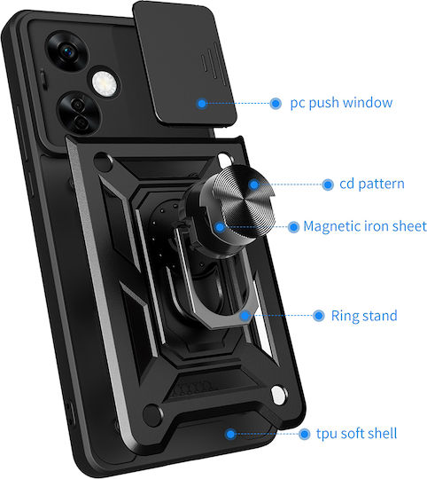 Techsuit Camshield Back Cover Πλαστικό / Σιλικόνης Ροζ Χρυσό (OnePlus Nord CE 4 Lite)
