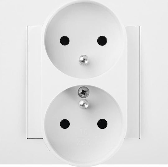 Elektro Plast Power Socket White 1pcs