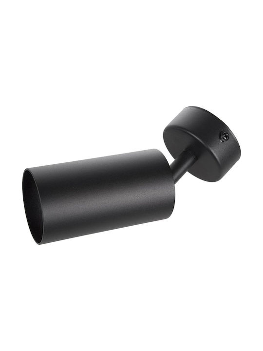 Maclean Energy Single Spot with Socket GU10 in Black Color