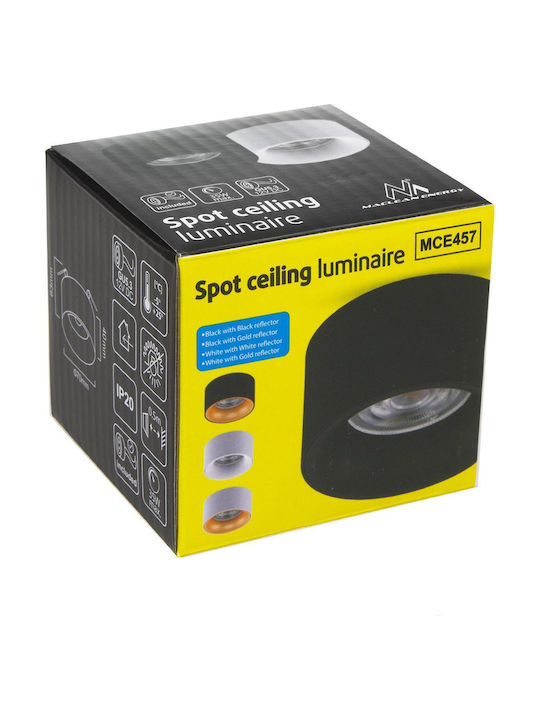 Maclean Energy Single Spot with Socket GU5.3 in White Color