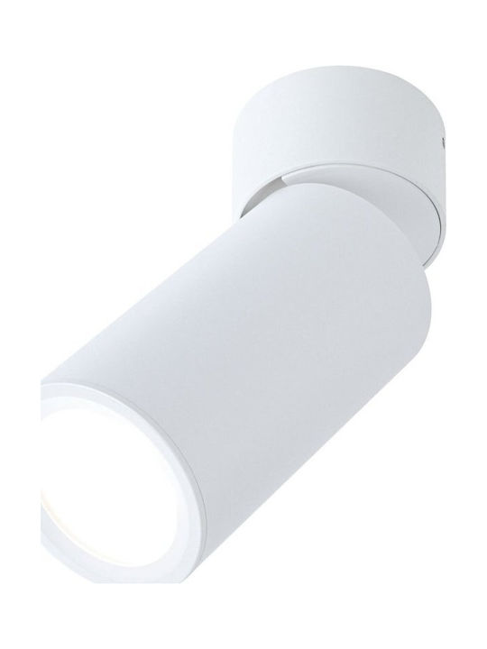 Paulmann 93087 Led Ceiling Light Surface Mount Light Turnal 470lm 3-step-dim Adjustable Round Incl 1x6 Watt Dimmable Ceiling Lamp Matte White Metal 2700 K Coin