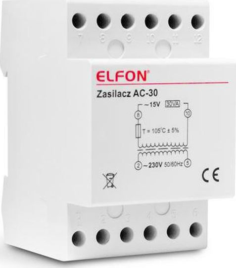 15v 2a Elfon Optima Power Supply for CCTV Systems
