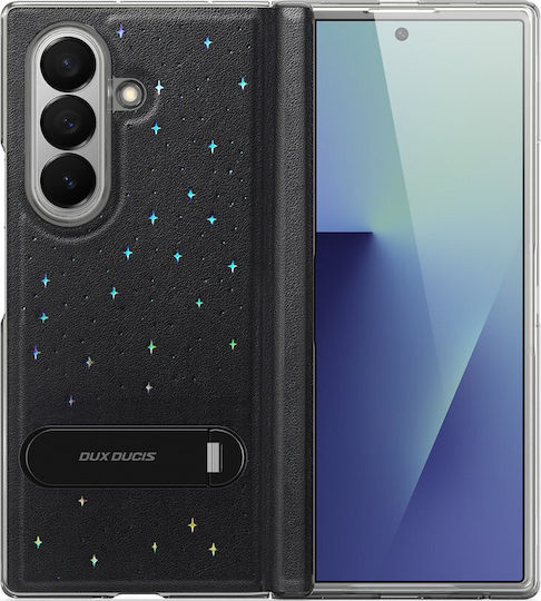 Dux Ducis С пълно покритие (360°) Пластмаса / Изкуствена кожа / Закалено стъкло Черен (Galaxy Z Fold7)