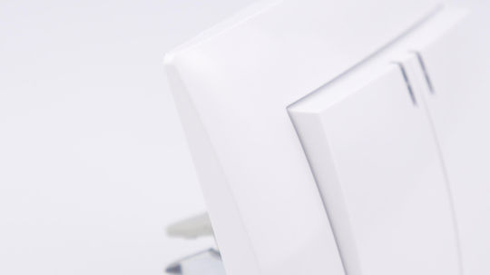 VCX Vertiefter Elektrische Wandtaster Zwei-Wege mit Rahmen Weiß
