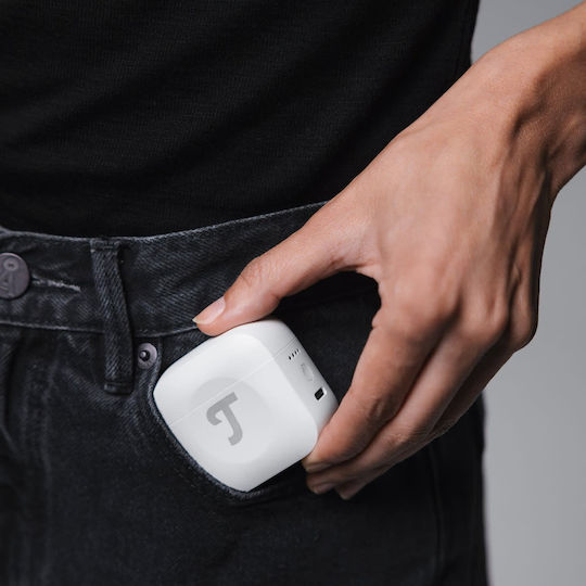 Teufel Airy TWS Pro In-ear Bluetooth Handsfree Ακουστικά με Αντοχή στον Ιδρώτα και Θήκη Φόρτισης Λευκά