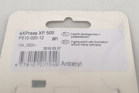 Black Xp500 Switch P510-020-12 V