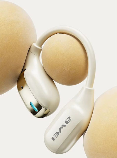 Awei TZ12 Open Ear Bluetooth Handsfree Ακουστικά με Θήκη Φόρτισης Μαύρα