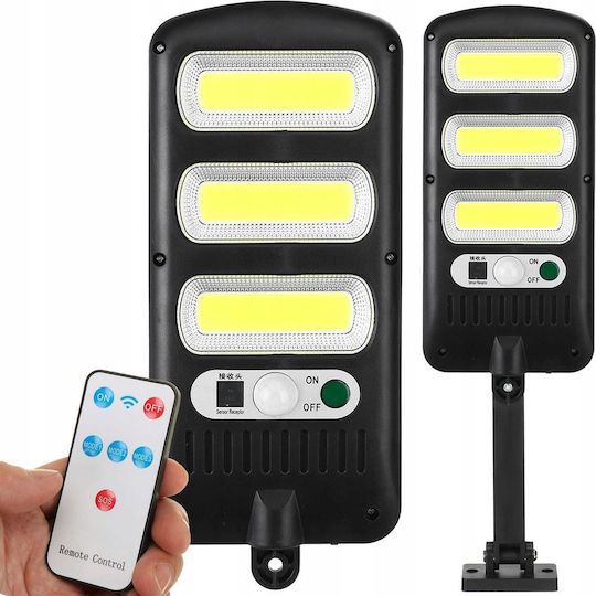 LTC Επιτοίχιο Ηλιακό Φωτιστικό 24W 1800lm με Αισθητήρα Κίνησης, Φωτοκύτταρο και Τηλεχειριστήριο