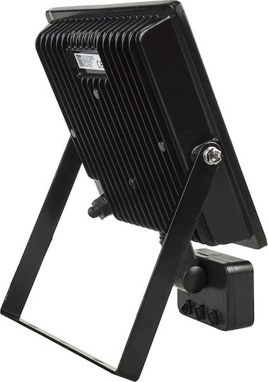 Maclean Energy Proiector LED Etanș 50W Alb Cald 3000K cu Senzor de Mișcare IP44