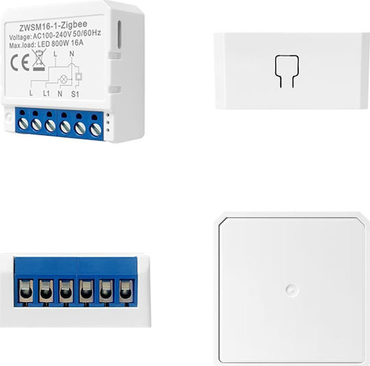 Avatto ZWSM16-W1 Интелигентен Превключвател 1 Канал ZigBee 16A