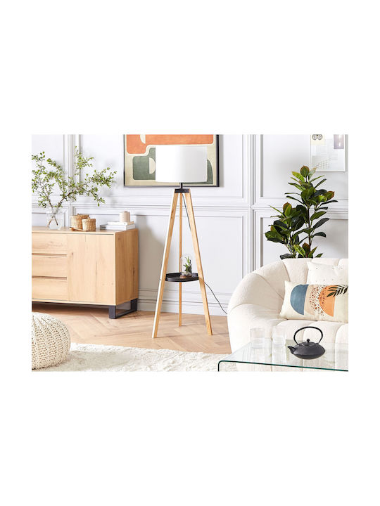 Beliani Floor Lamp White