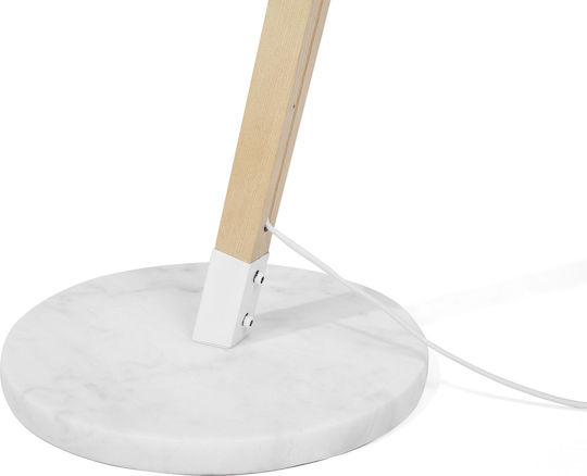 Beliani Floor Lamp White
