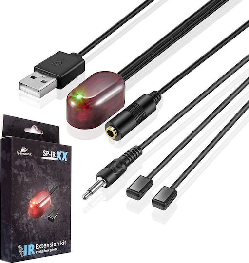 Spacetronik Sp-ir03 Επέκταση Μετάδοσης Υπέρυθρων Εντολών Ir 2 Συσκευές