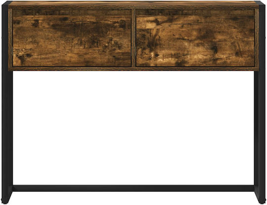 Konsole Holz Καπνιστό Δρύς L100xB36xH75cm