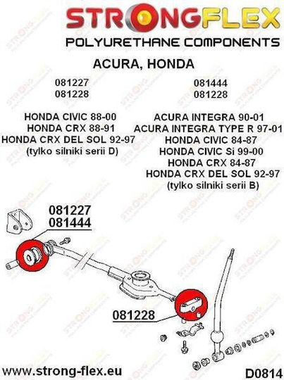 Strongflex Bushes for Honda Civic 081227B
