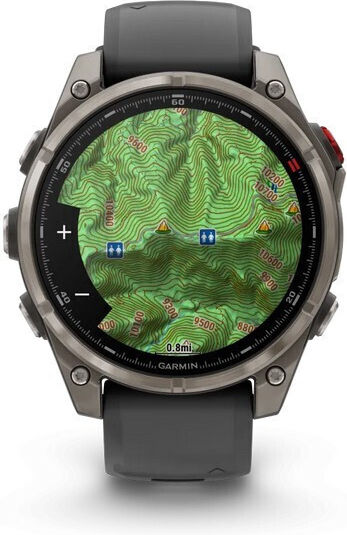 Garmin Fenix 8 Pro Titanium 47mm Waterproof Smartwatch with eSIM and Heart Rate Monitor (Graphite/Black)