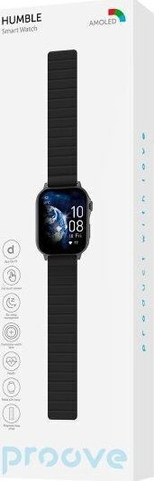 Proove Humble Smartwatch με Παλμογράφο (Μαύρο)