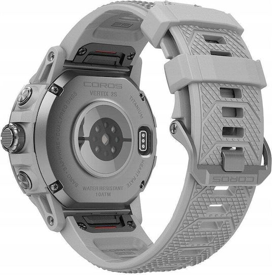 Coros Vertix 2S Titanium 50mm Waterproof Smartwatch with Heart Rate Monitor (Moon)