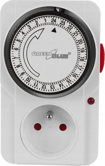 Timer Switch Mechanical Timer Greenblue 48 Programs Max Load 16a Ip20 Gb360 E