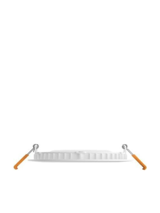 Philips Χωνευτό LED Panel 12W με Φυσικό Λευκό Φως 4000K
