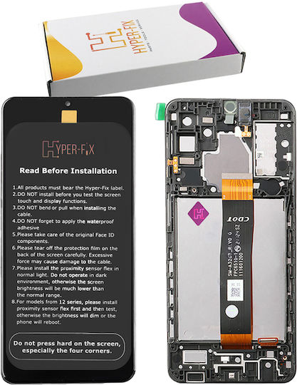 Samsung Screen with Touch Mechanism and Frame for SAMSUNG A326 A32 5G (Black)