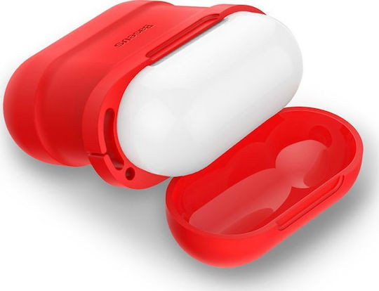 Baseus Case Silicone in Red color for Apple AirPods 1 / AirPods 2