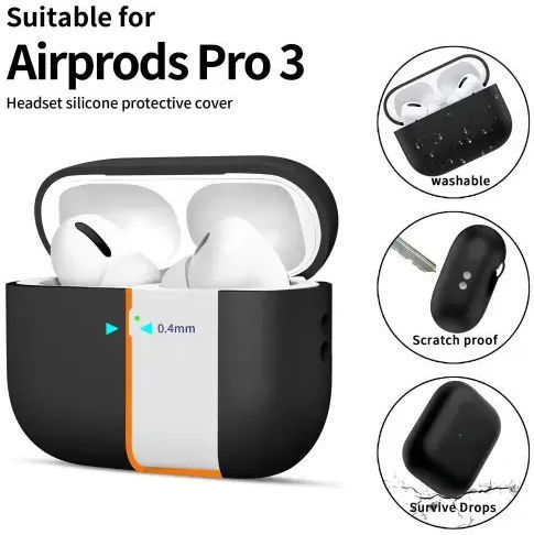 Tech-Protect Silicone Hülle Silikon in Marineblau Farbe für Apple AirPods Pro 3