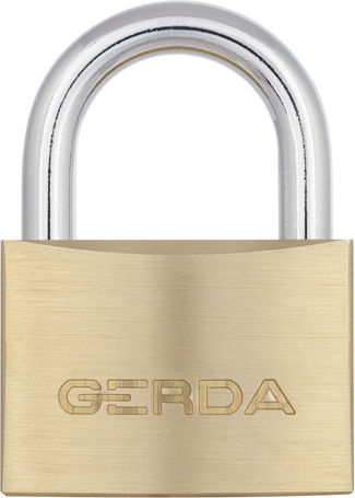 Gerda Ατσάλινο Λουκέτο Πέταλο με Κλειδί 40mm