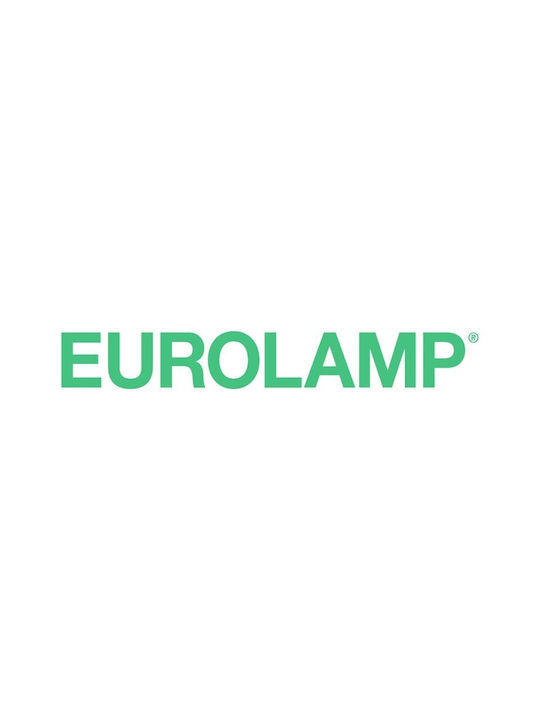 Eurolamp Round Metallic Ceiling Spot with Built-in LED and Warm White Light White 60x60cm