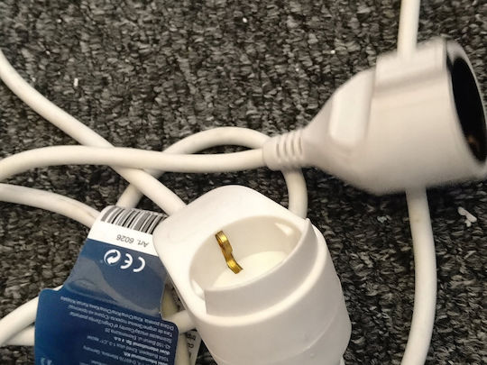 REV 2 Plätze mit Kabel 3m Weiß