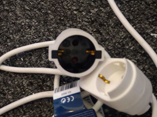 REV 2 Plätze mit Kabel 3m Weiß