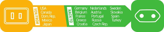 Brennenstuhl US to Greek Plug Adapter