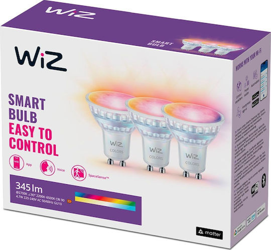 WiZ Смарт крушка LED 50W и форма PAR16 RGBW Димируем