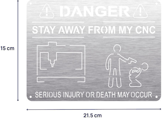 Πινακίδα Σήμανσης “don’t Touch My Cnc