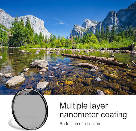 K&F Concept Multi-Coated Circular Polarizer Slim CPL Filter Diameter 49mm with MC Coating for Camera Lenses