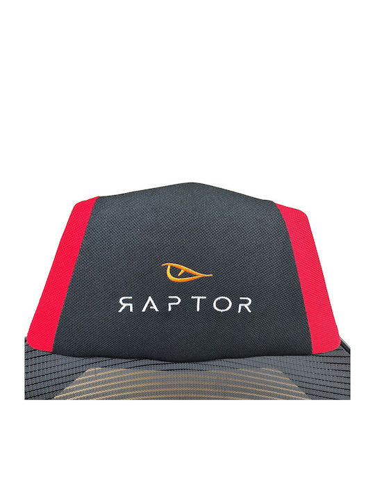 Raptor-Gaming Venom Artificial Leather Gaming Chair with Footrest Red
