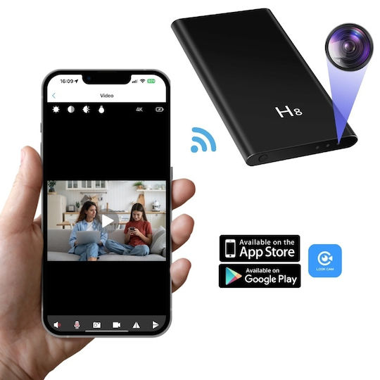 Iuni H8 Cameră Spion Power Bank Full HD 8GB 5000mAh WiFi Vedere Nocturnă Detectare Mișcare