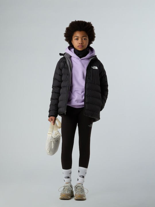 Waterproof Kids Sports Short Double Sided Hooded Jacket Black