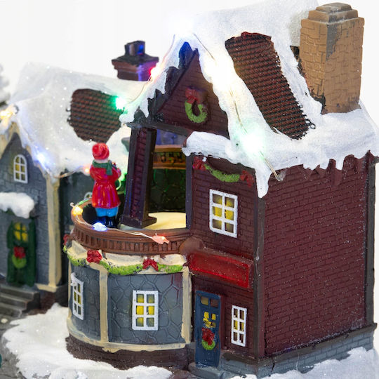 Fééric Lights and Christmas Weihnachtsdekoration Fééric Lights Bewegliche Weihnachtsszene Beleuchtung 45 x 20,5 cm