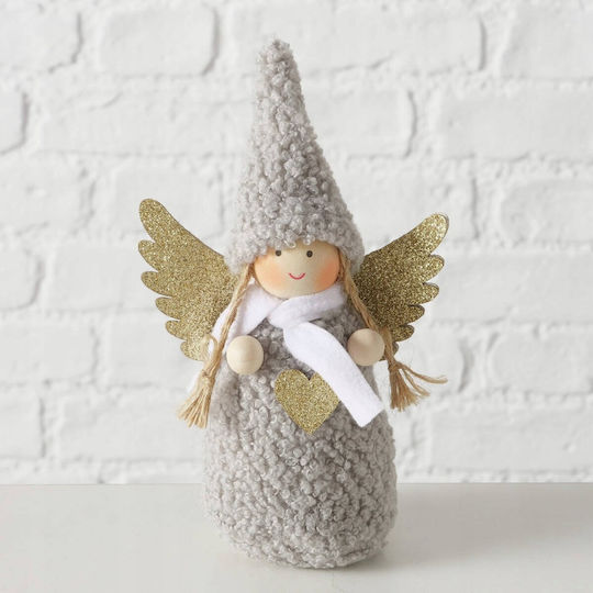 Figoura Boltze Home Figur Amia Engel Weiche Kleidung Höhe 16 cm