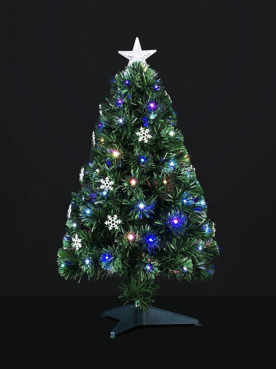 Weihnachtsbaum 90cm mit Faseroptik-Beleuchtung