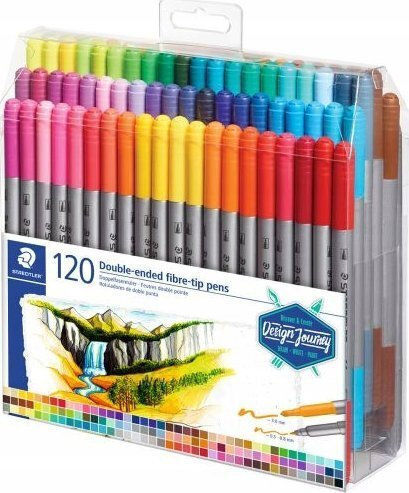 Doppelseitige Marker 120 Farben Design Journey Staedtler