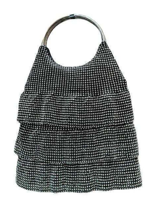 Damentasche Schultertasche Silber