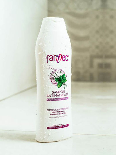 Anti-dandruff Shampoo Basil Thyme Extract 400ml Farmec